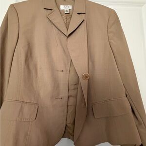 LOFT Beige/Tan Single-Button Women's Blazer